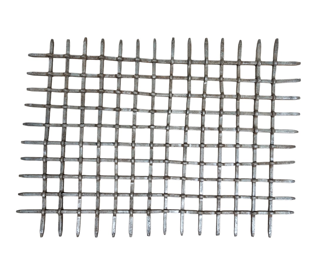 Imponente inferriata rinascimentale inquartata cm. 91*78-photo-1