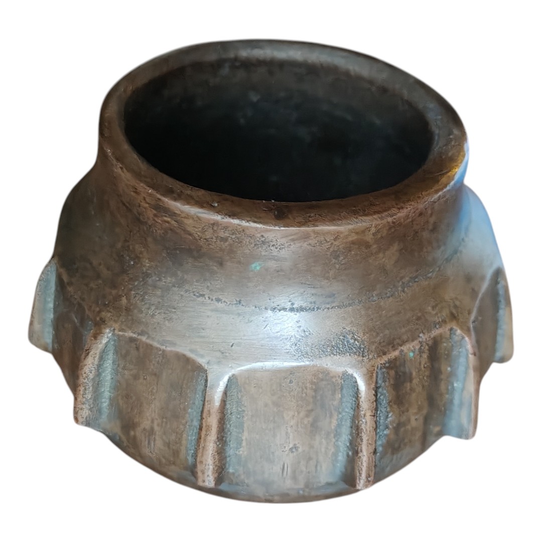 Piccolo mortaio da farmacia in bronzo XVII secolo-photo-2