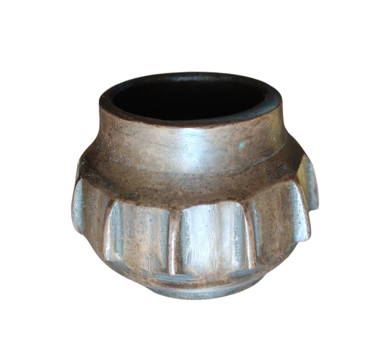 Piccolo mortaio da farmacia in bronzo XVII secolo-photo-3