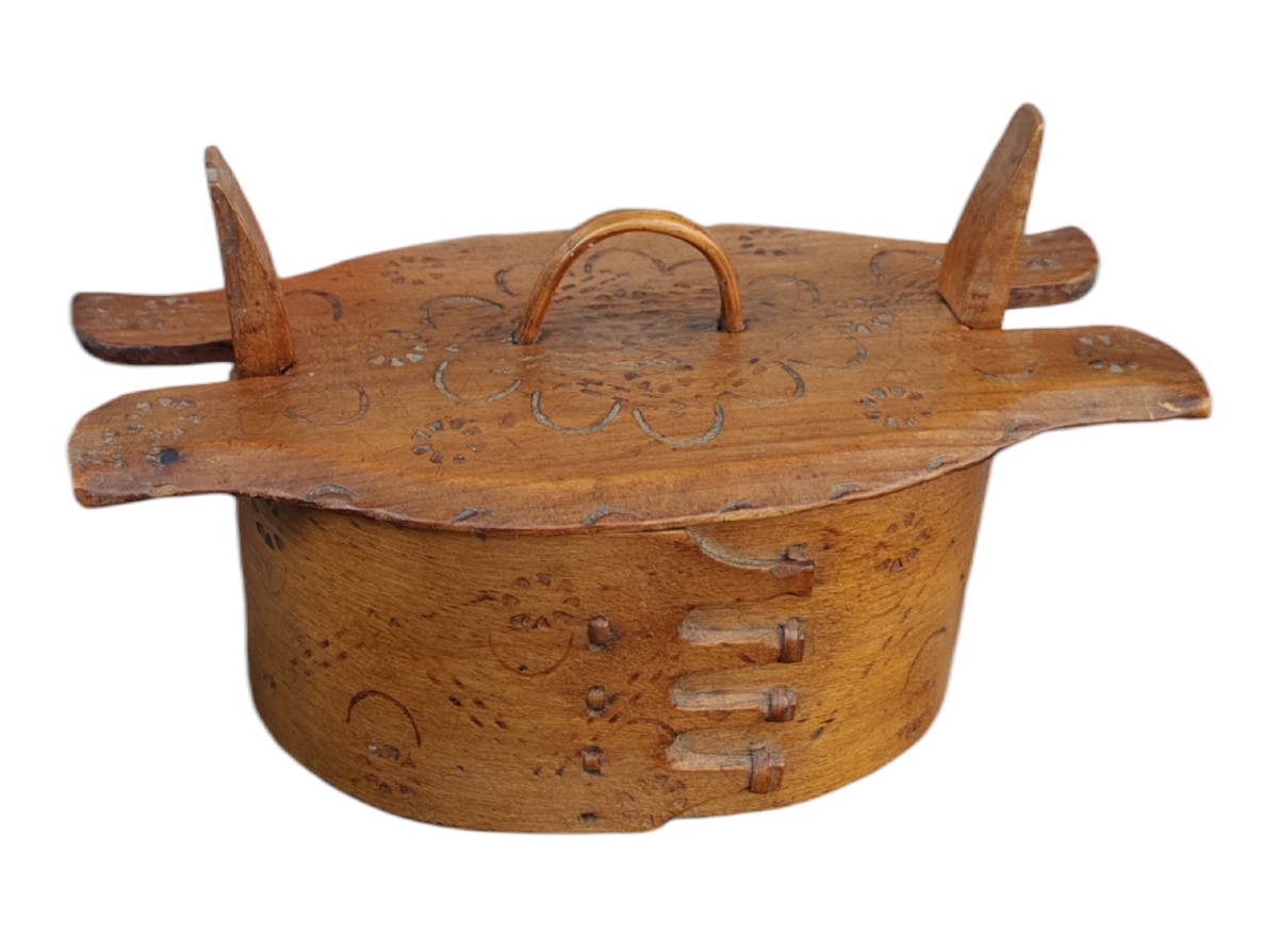 Scatola in cortecciadi betulla per alimenti area scandinava-photo-4