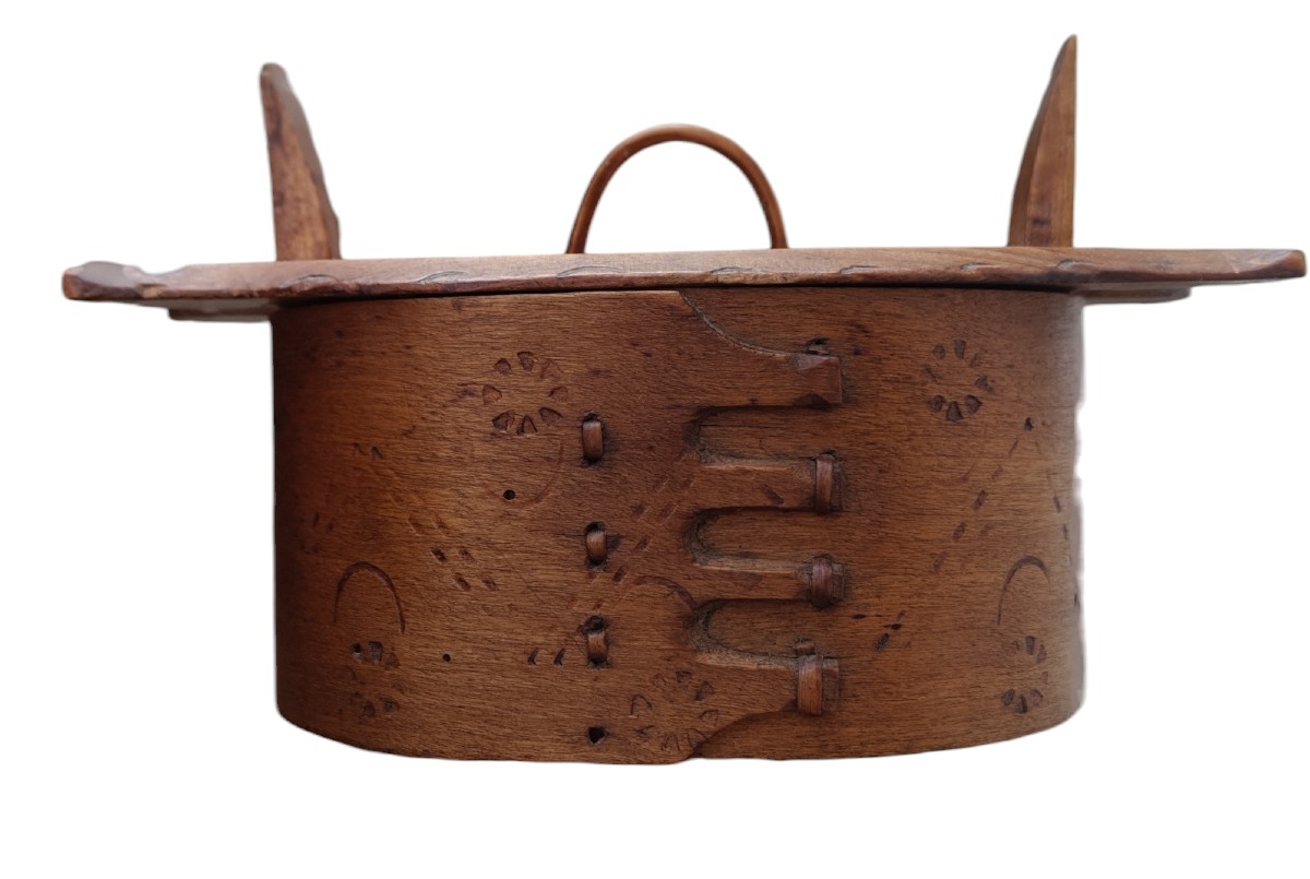 Scatola in cortecciadi betulla per alimenti area scandinava-photo-3