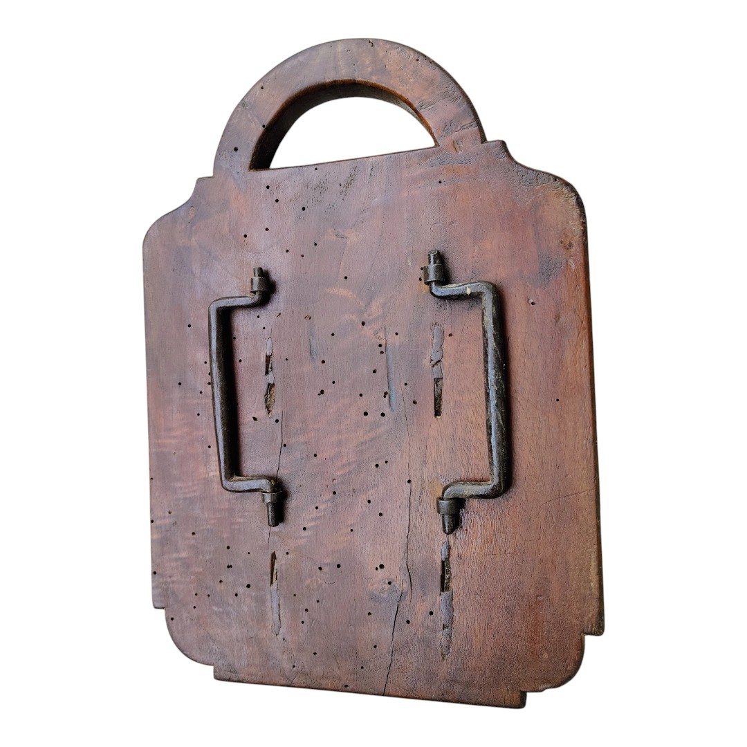 Bella carabattola in noce per la processione delle ceneri XVIII secolo-photo-4