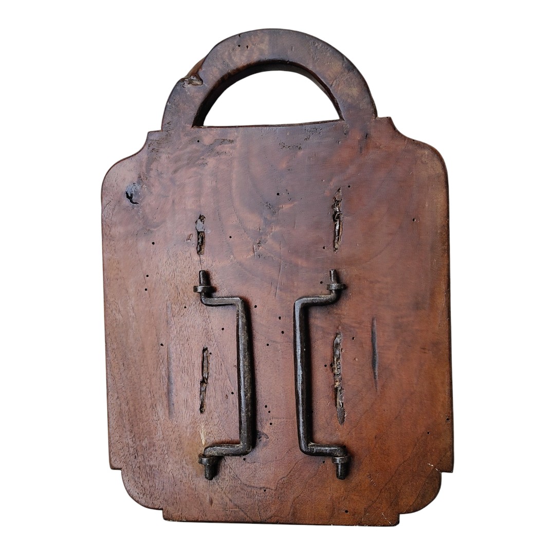 Bella carabattola in noce per la processione delle ceneri XVIII secolo-photo-1