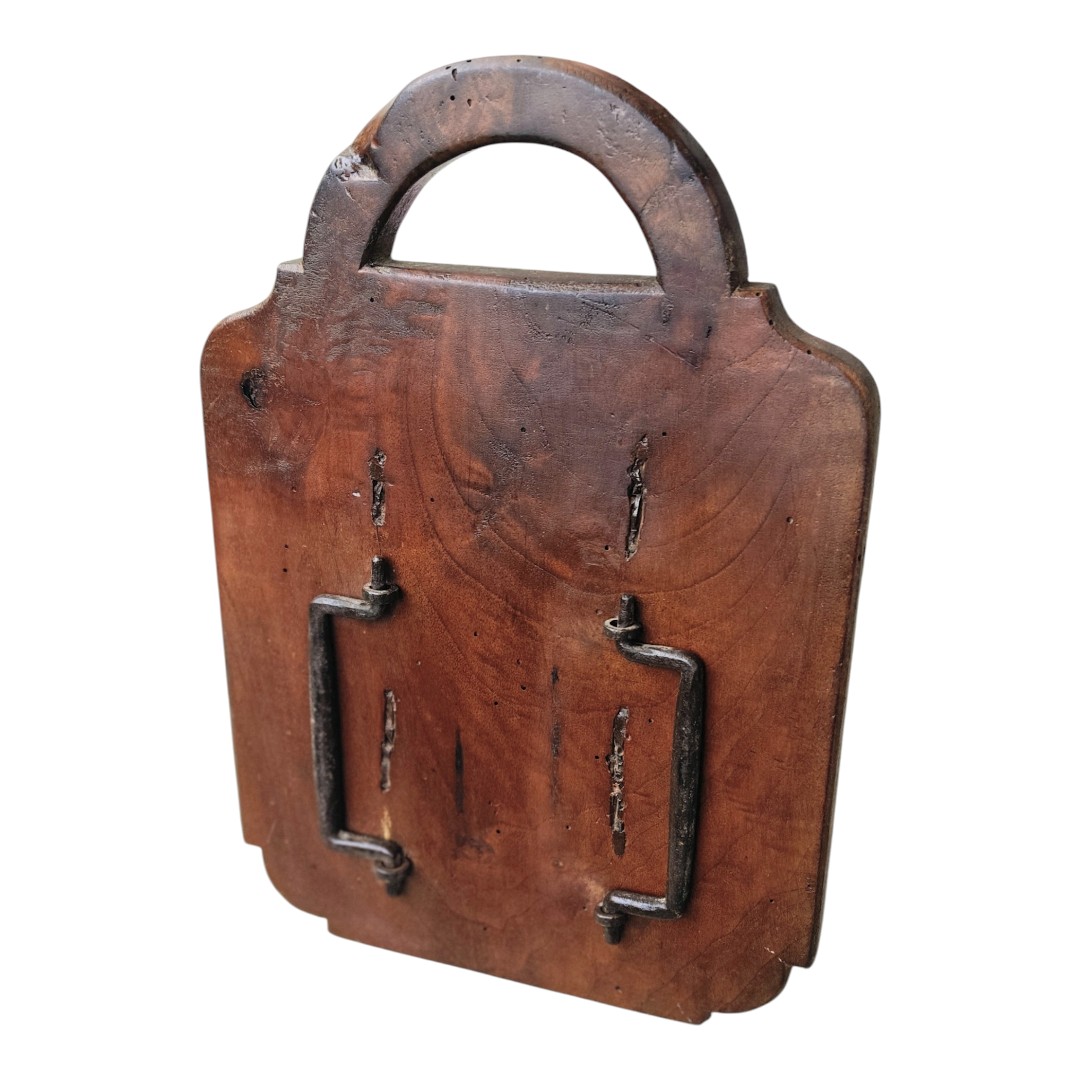 Bella carabattola in noce per la processione delle ceneri XVIII secolo-photo-4