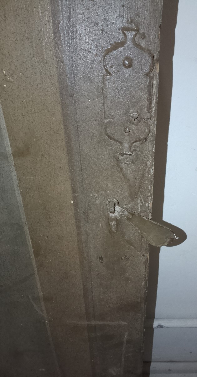 Bella coppia di porte a due ante dipinte Roma XVIII secolo -photo-1