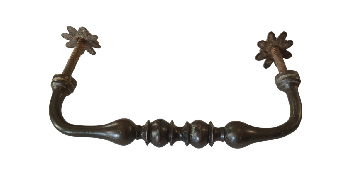 Grande maniglia in bronzo XVIII secolo -photo-3