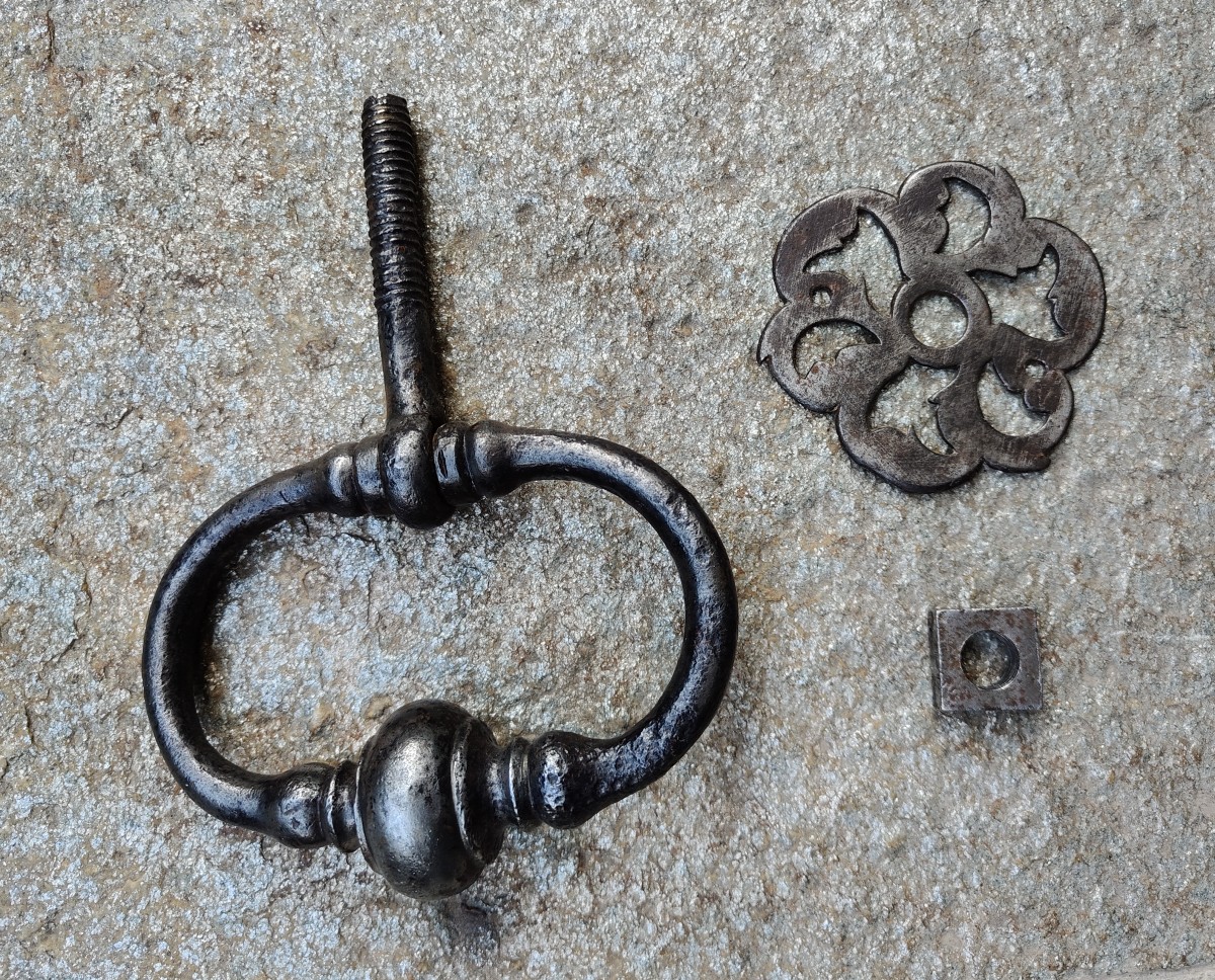 Battiporta in ferro forgiato XVIII secolo -photo-3