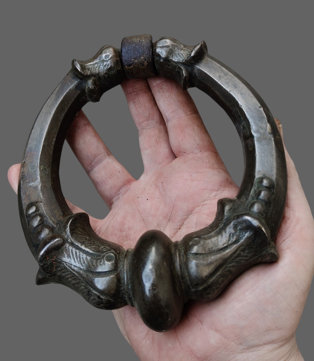 Coppia di battenti in bronzo Milano fine XVII inizio XVIII secolo -photo-2