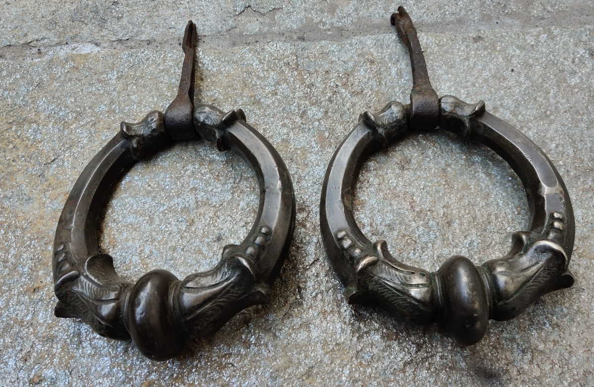 Coppia di battenti in bronzo Milano fine XVII inizio XVIII secolo -photo-3