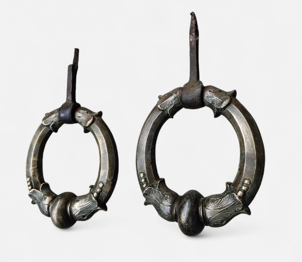 Coppia di battenti in bronzo Milano fine XVII inizio XVIII secolo -photo-3