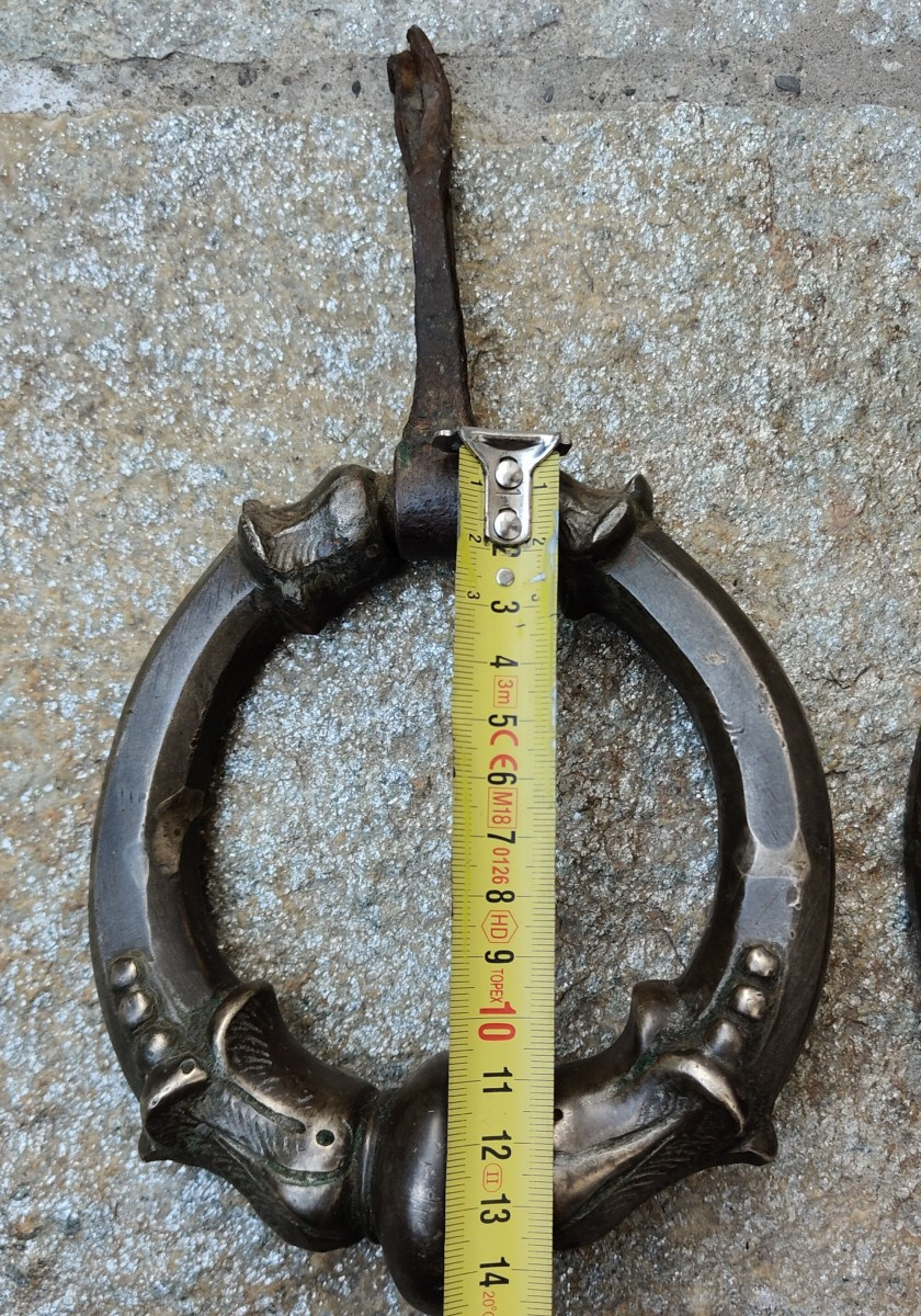 Coppia di battenti in bronzo Milano fine XVII inizio XVIII secolo -photo-3