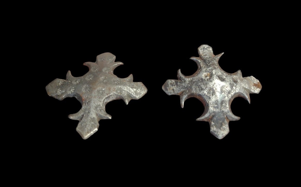 Coppia di grandi chiodi inizio XVII secolo-photo-1