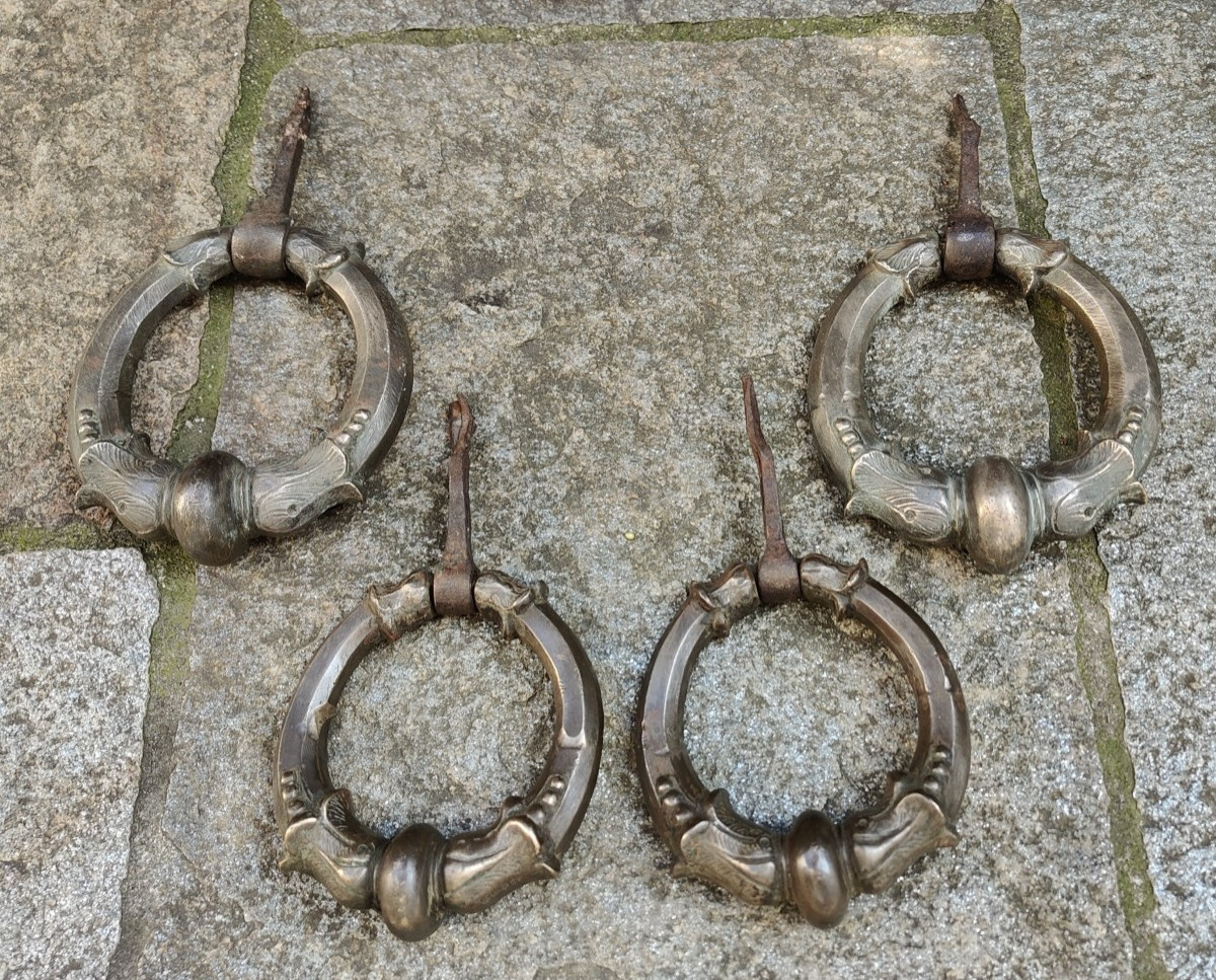 Grande coppia di battiporta in bronzo Milano fine XVII-inizio XVIII secolo-photo-8