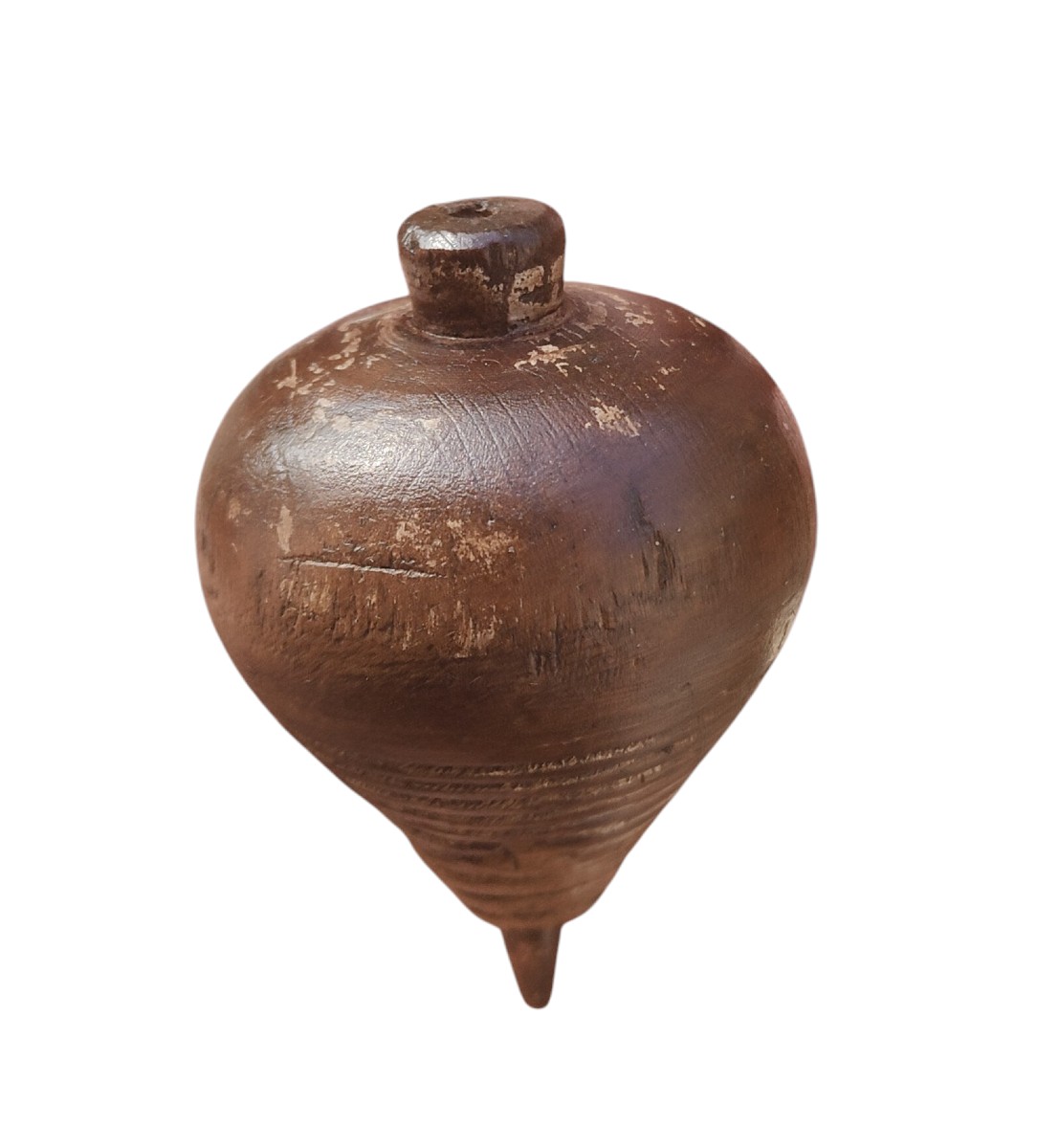 Coppia di trottole in legno tornito-photo-1