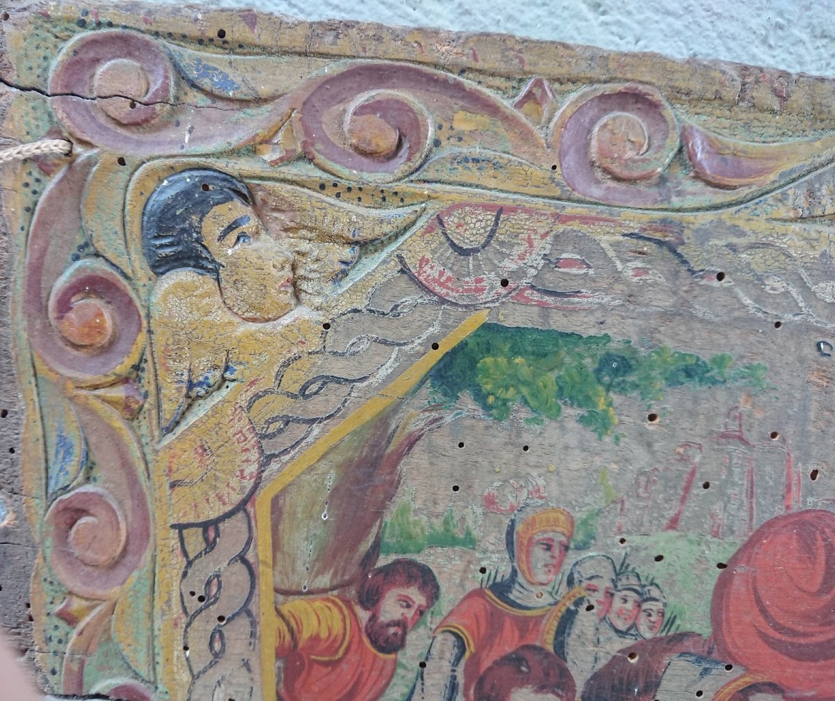 Sponda di carretto siciliano realizzata dai fratelli Ducato-photo-3