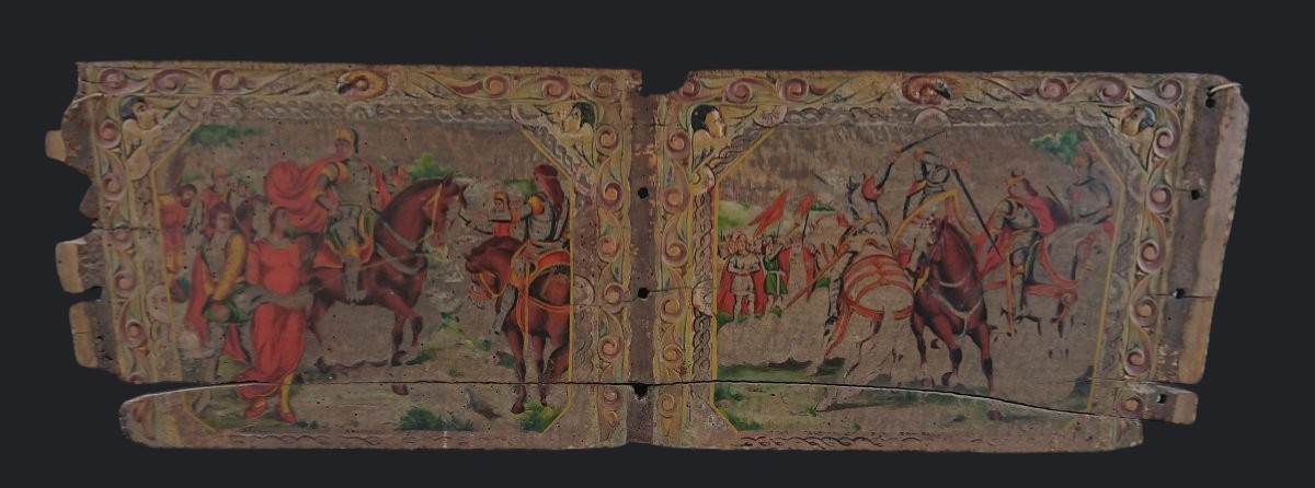 Sponda di carretto siciliano realizzata dai fratelli Ducato