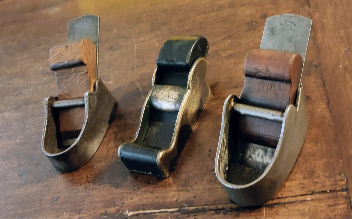 3 Piccole pialle metalliche inizio XX secolo-photo-2