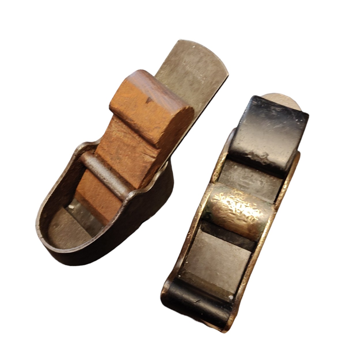 2 Piccole pialle metalliche inizio XX secolo-photo-4