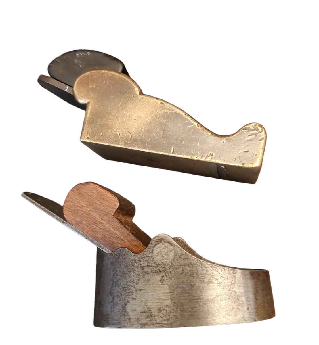 2 Piccole pialle metalliche inizio XX secolo-photo-6