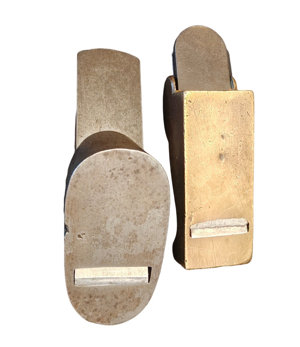 2 Piccole pialle metalliche inizio XX secolo-photo-5