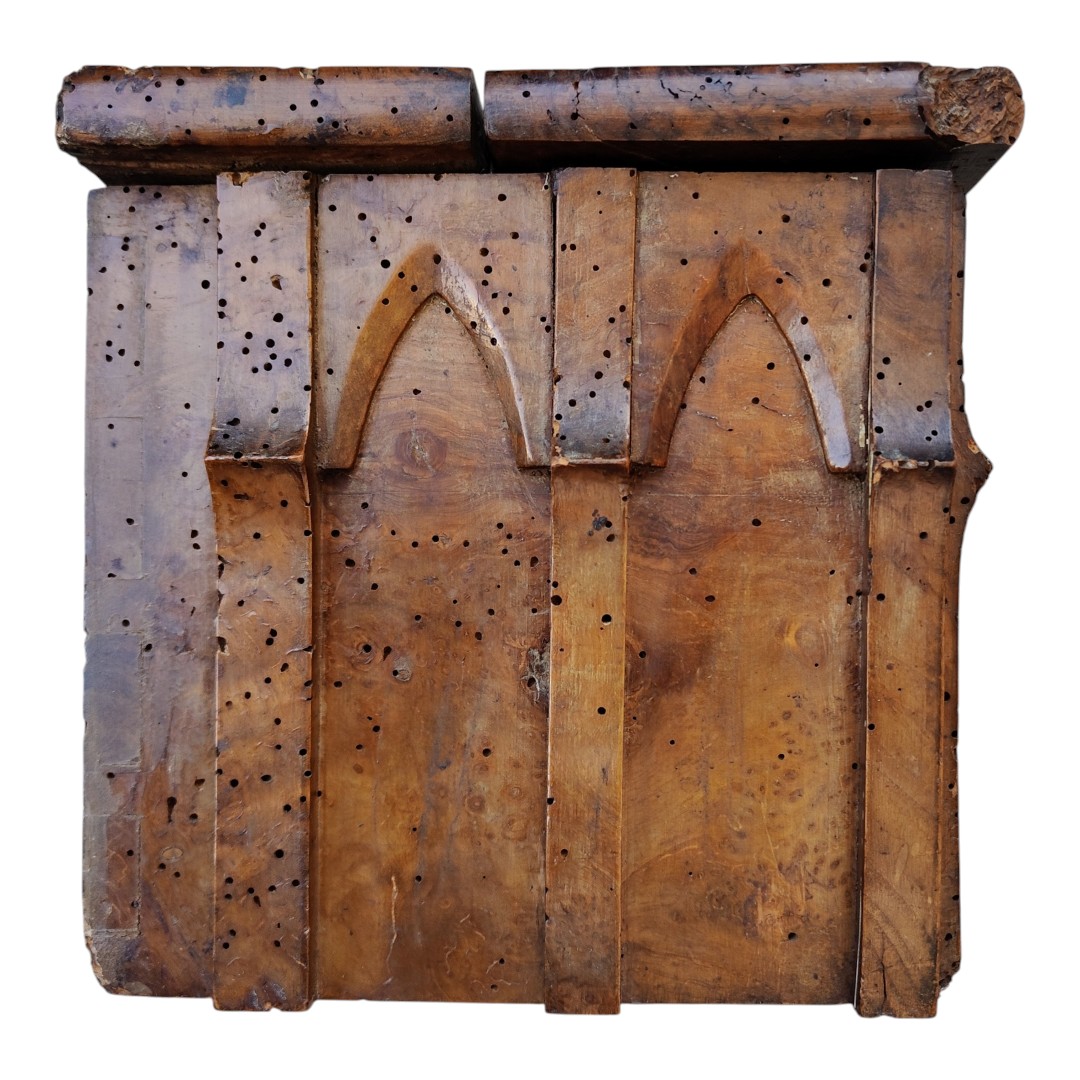 Rara cassetta elemosiniere in legnoalta epoca-photo-3