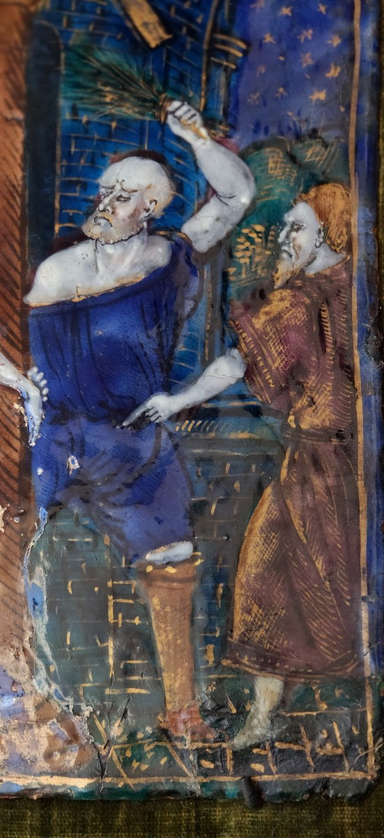 Flagellazione di Cristo smalto attribuito alla bottega di Nicolas Nohailer (1514-1588)-photo-4