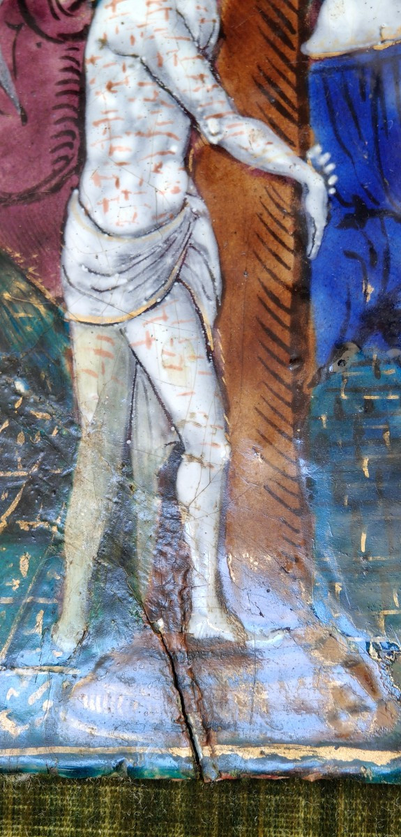 Flagellazione di Cristo smalto attribuito alla bottega di Nicolas Nohailer (1514-1588)-photo-2