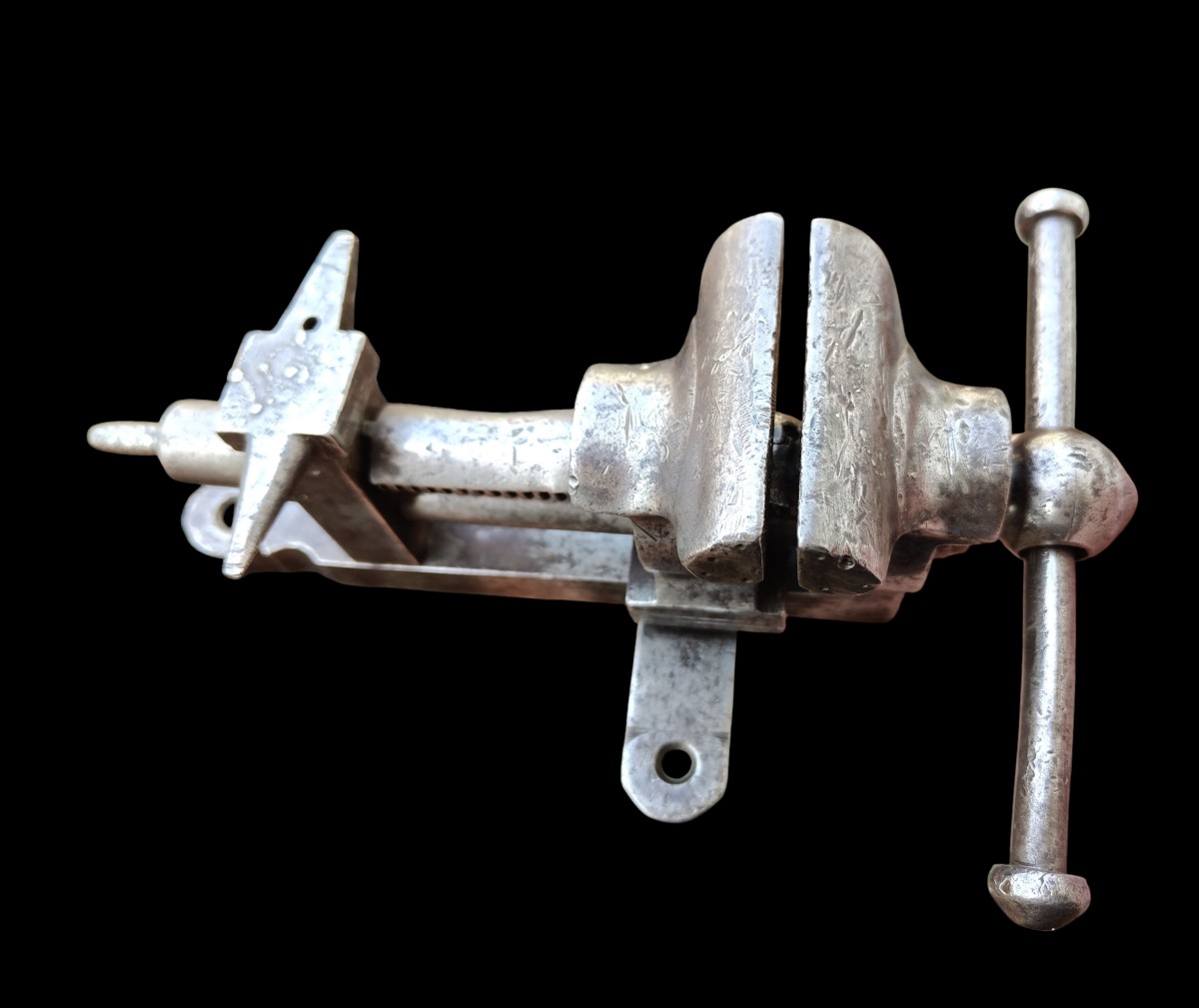 Morsa da banco per lavori di precisione in ferro forgiato-photo-3