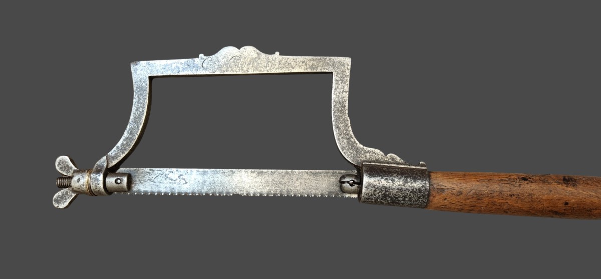 Piccola sega per amputazioni XVIII secolo-photo-2