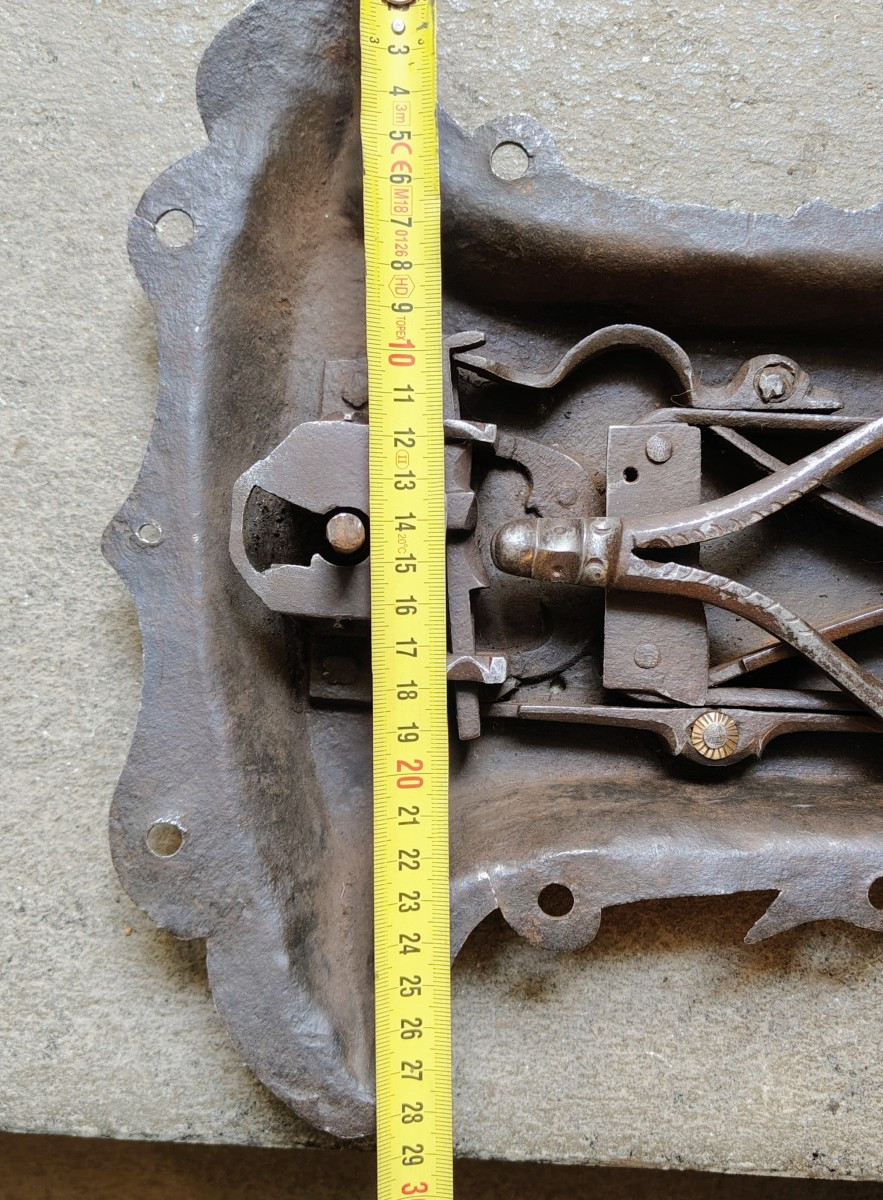 Grande serratura gotica da cassapanca-photo-5