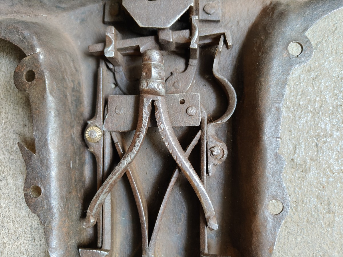 Grande serratura gotica da cassapanca-photo-6