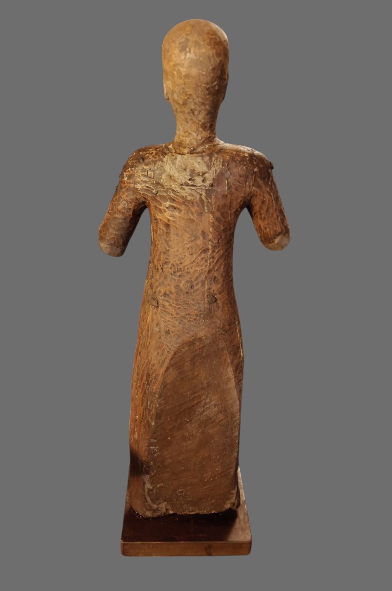 Manichino in legno dipinto Italia XVIII secolo 92 cm-photo-4