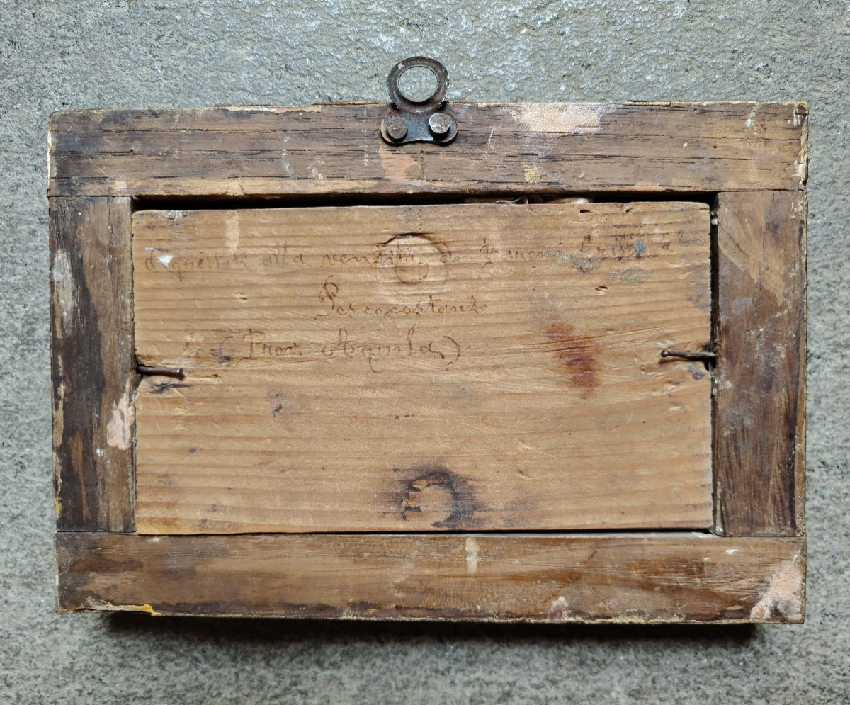 Placca in osso decorata con scena di caccia Italia Meridionale XVII secolo-photo-1