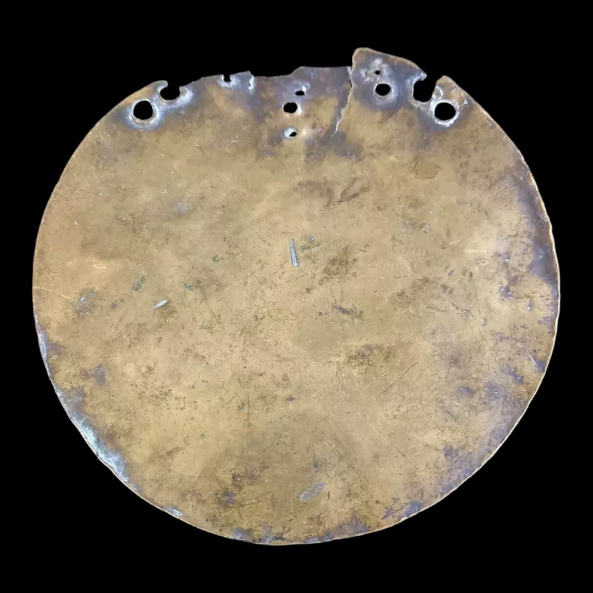 Placca per muli in ottone incisa XVIII secolo-photo-1