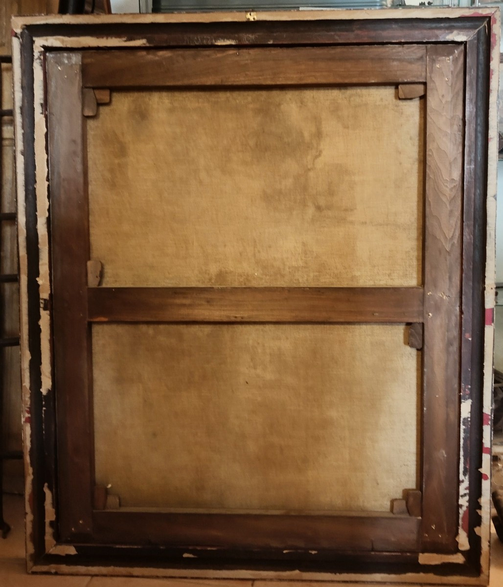 Lotta di Giacobbe con l'Angelo Scuola Emiliana XVII secolo-photo-3