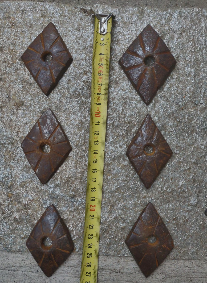 6 Chiodi romboidali a due elementi XVI secolo-photo-4