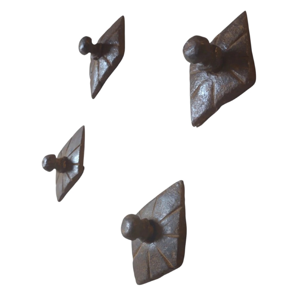 6 Chiodi romboidali a due elementi XVI secolo-photo-1