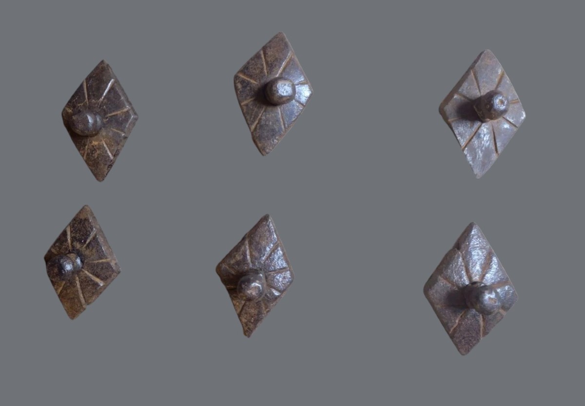 6 Chiodi romboidali a due elementi XVI secolo