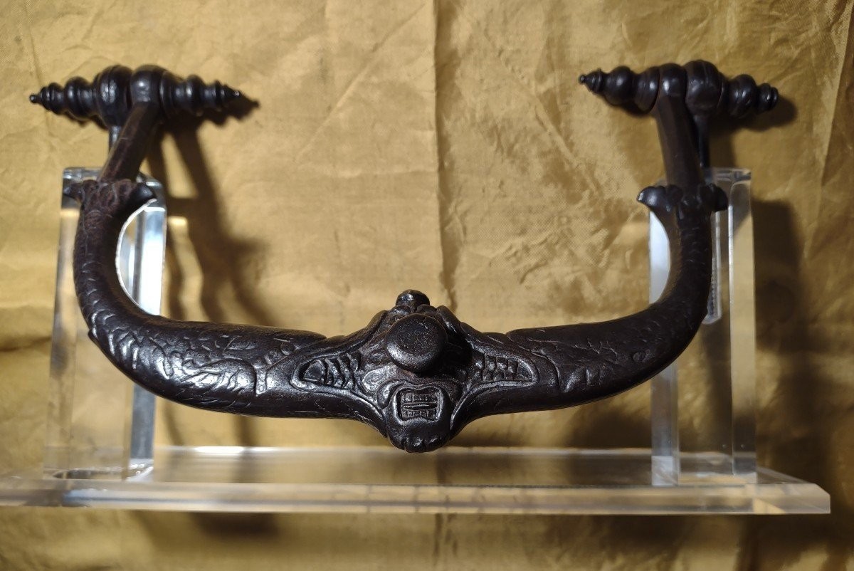 Raro battiporta zoomorfo Francia XVI secolo-photo-4