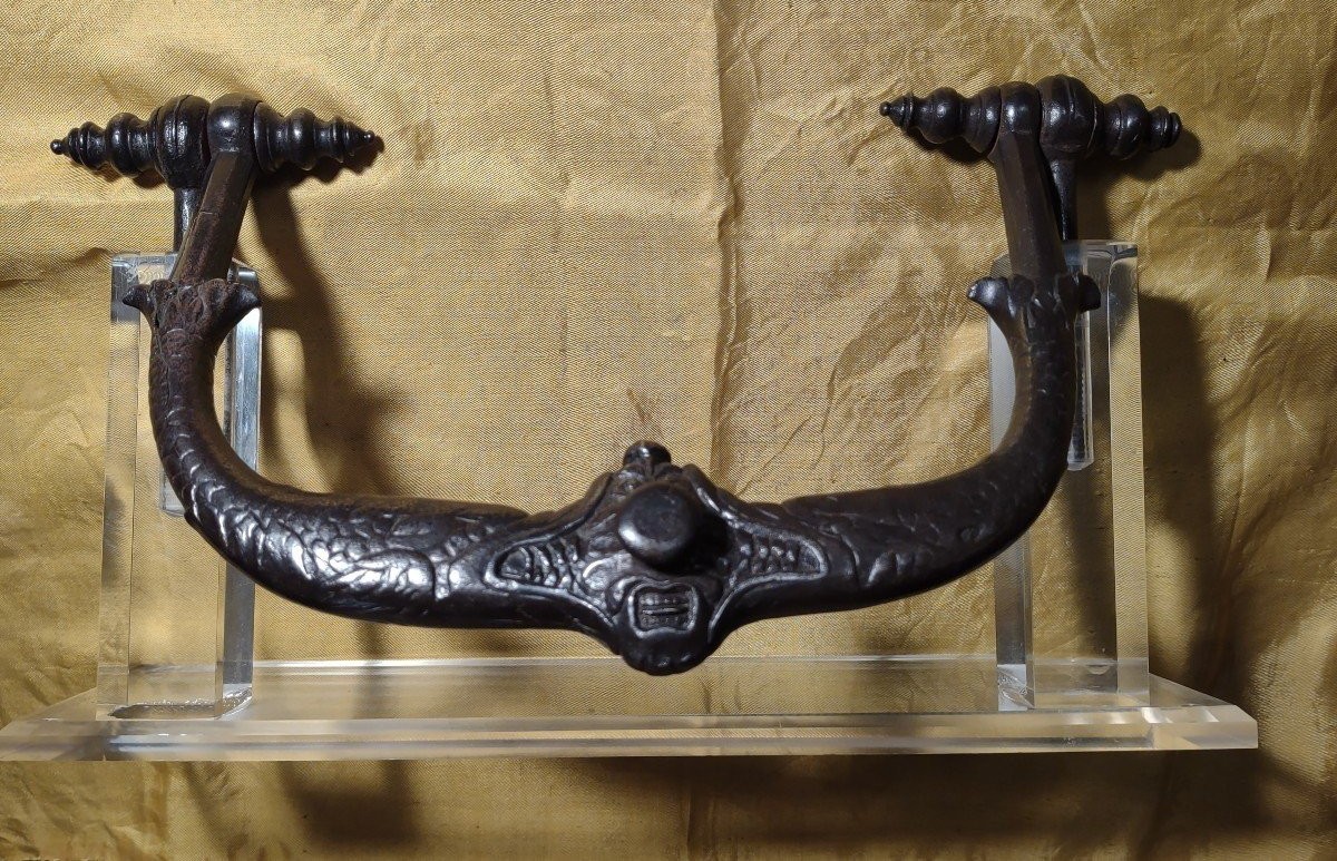 Raro battiporta zoomorfo Francia XVI secolo-photo-1