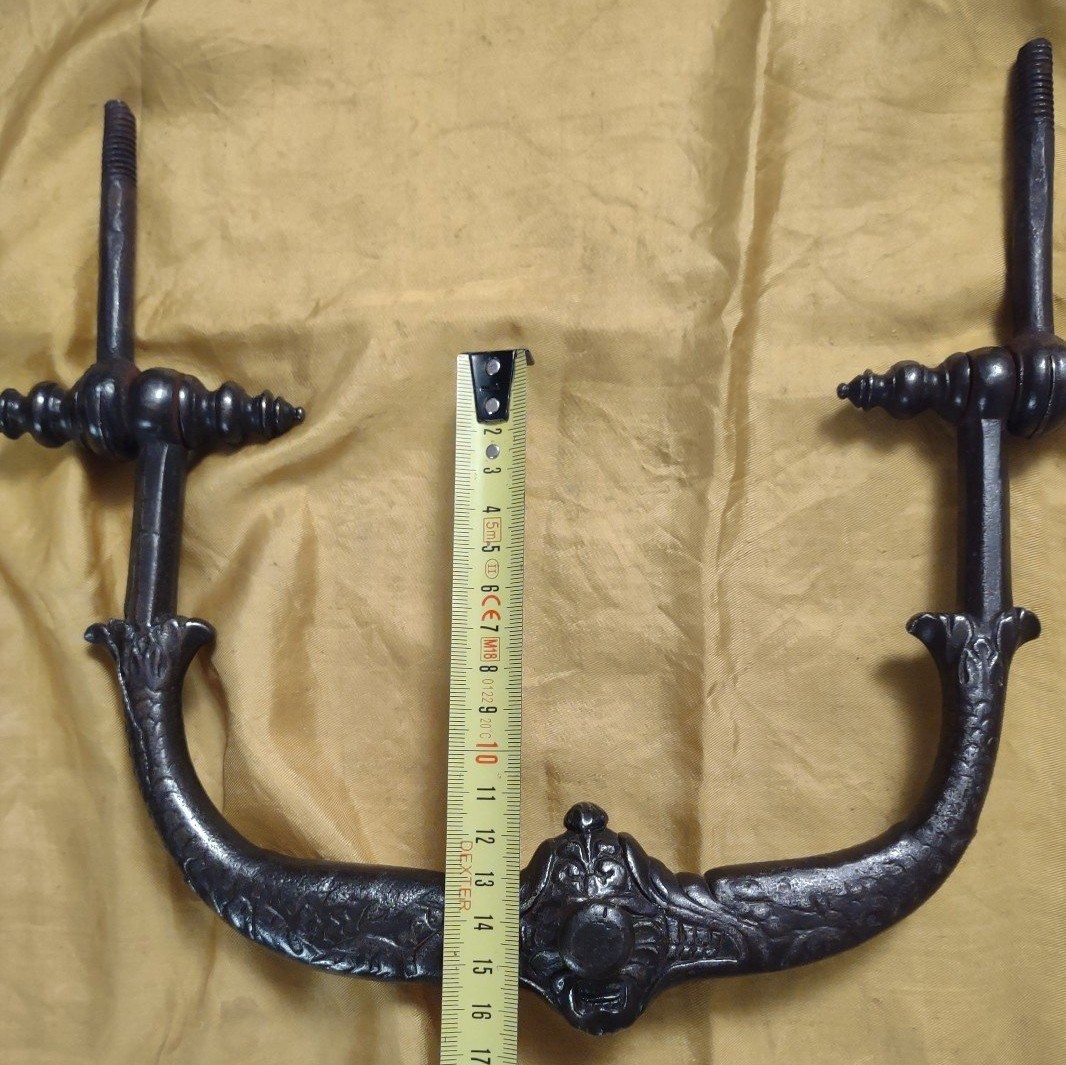 Raro battiporta zoomorfo Francia XVI secolo-photo-2