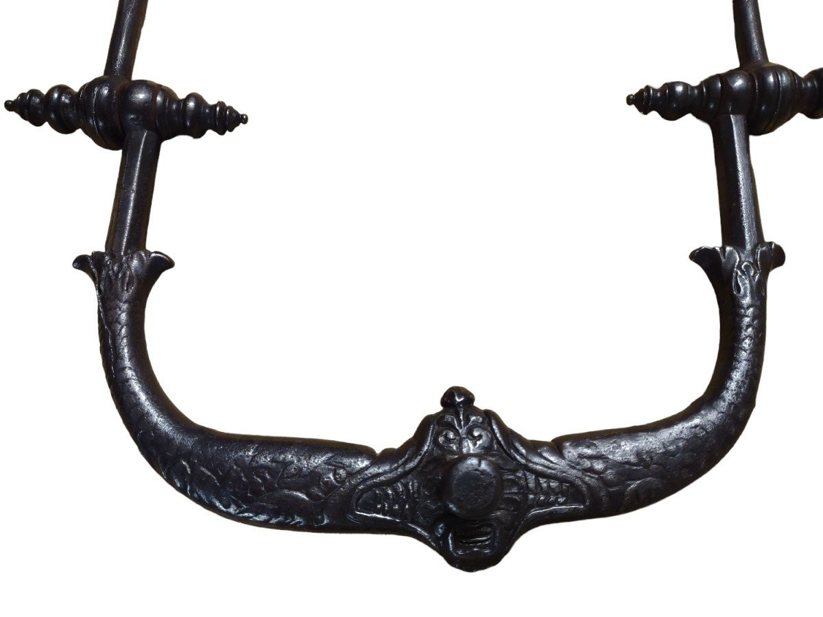 Raro battiporta zoomorfo Francia XVI secolo-photo-3