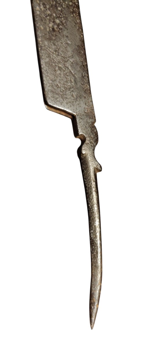 Compasso in ferro forgiato ed inciso XVIII secolo-photo-4