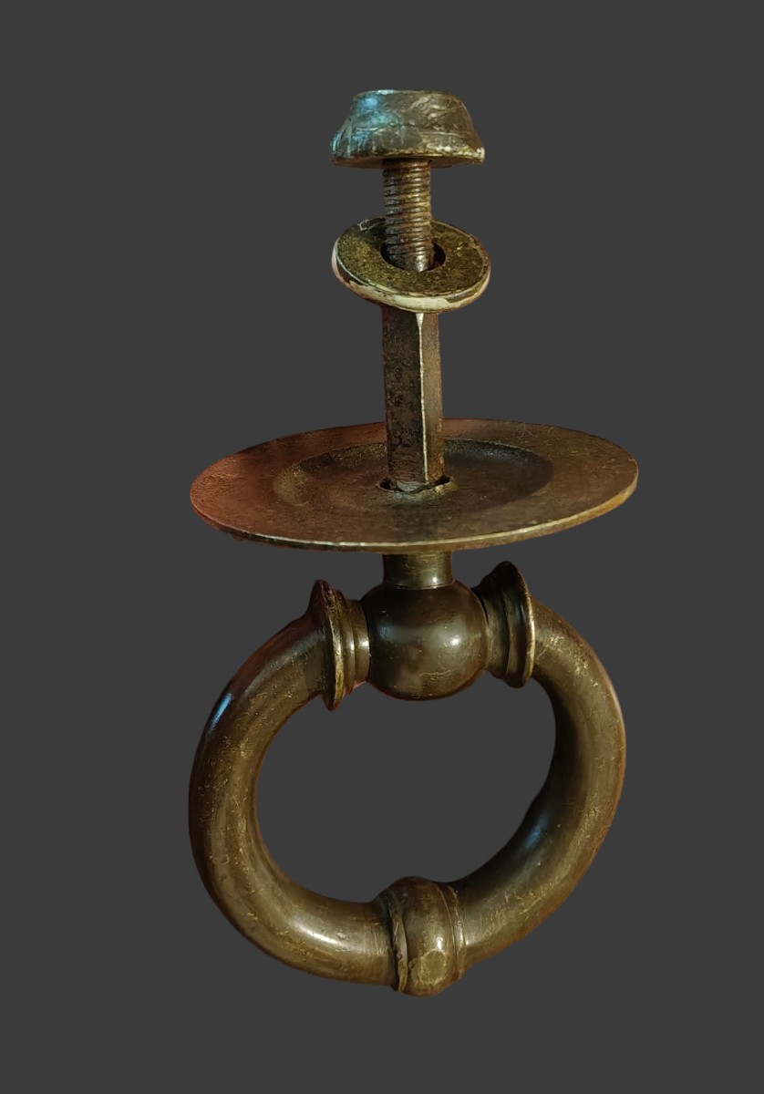 Battiporta in bronzo completo fine XVIII secolo-photo-2