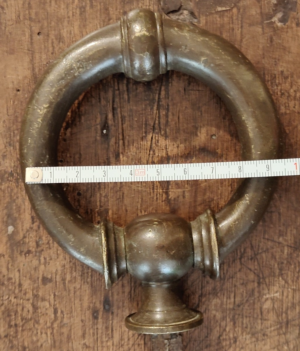 Battiporta in bronzo completo fine XVIII secolo-photo-1