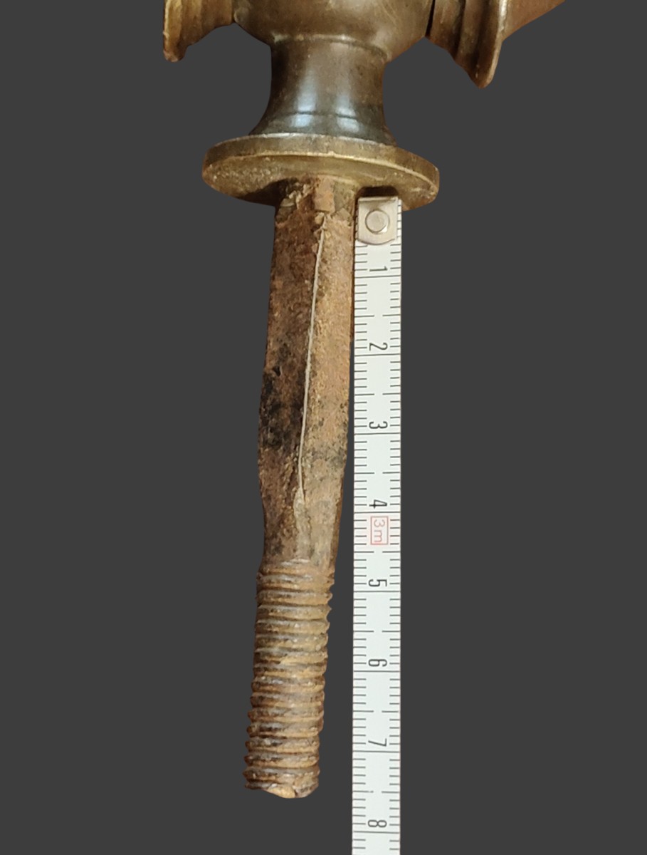 Battiporta in bronzo completo fine XVIII secolo-photo-3