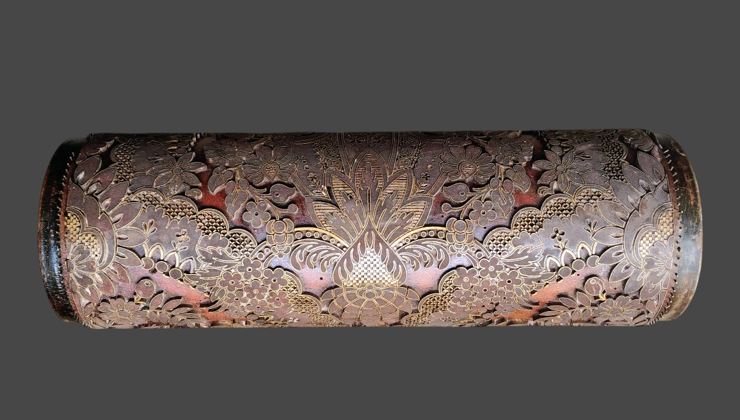 Splendido rullo per decoro carta da parati o tappezzeria fine XIX secolo-photo-4