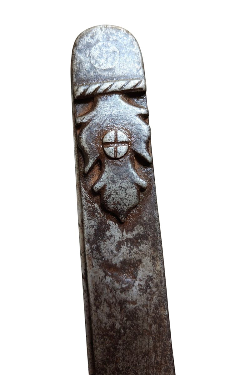 Grande compasso in ferro forgiato Francia XVIII secolo-photo-4