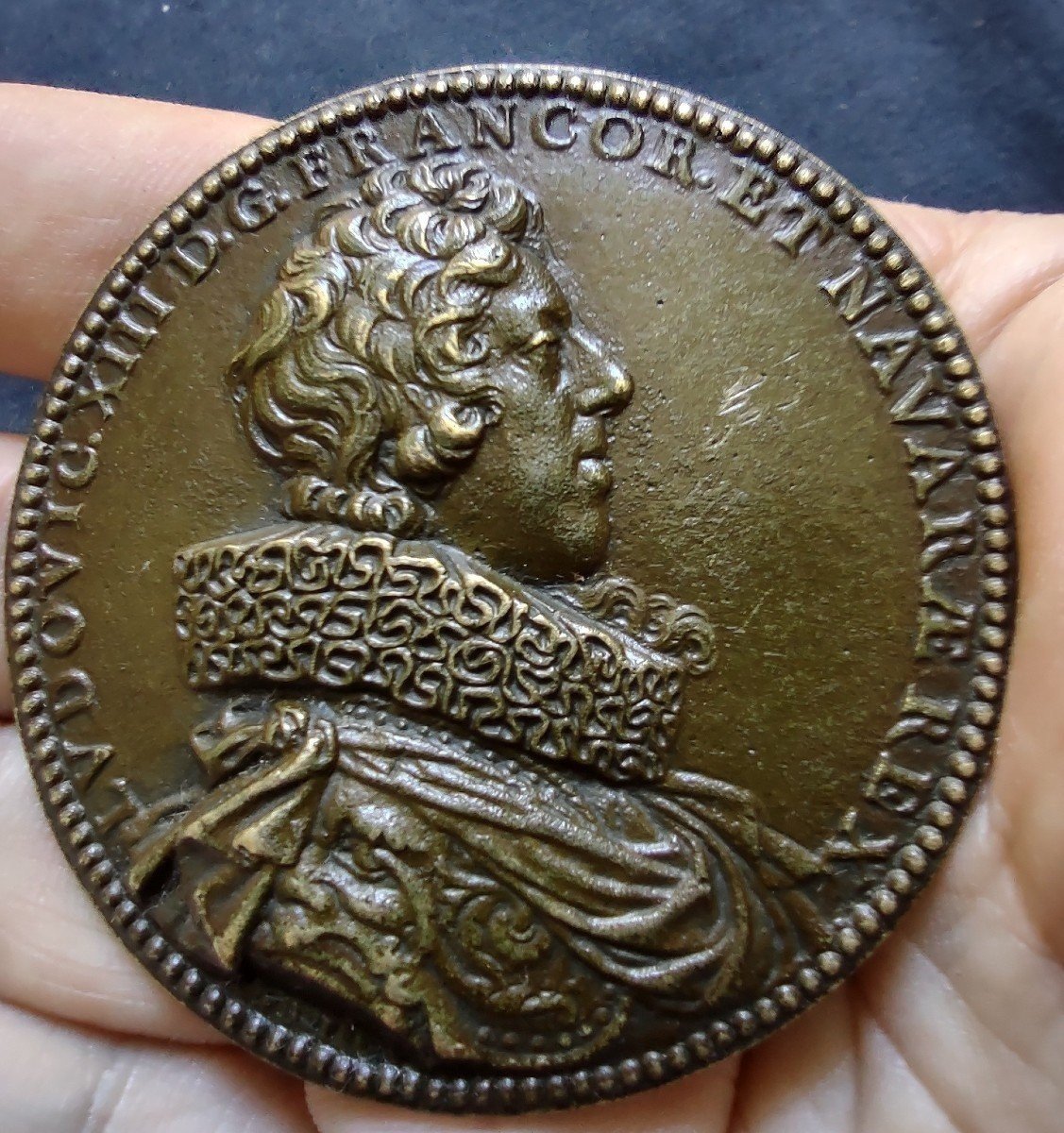 Guillaume Dupré medaglia raffigurante Luigi XIII-photo-4