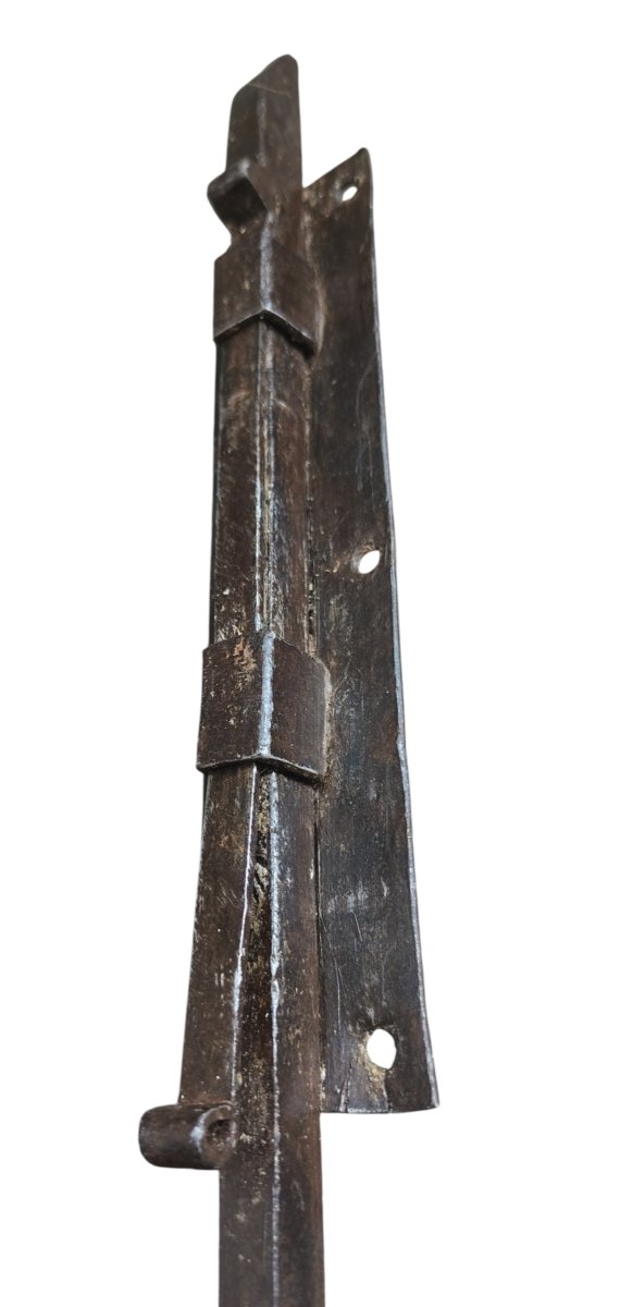 Bel chiavistello in ferro forgiato XVII-XVIII secolo-photo-2
